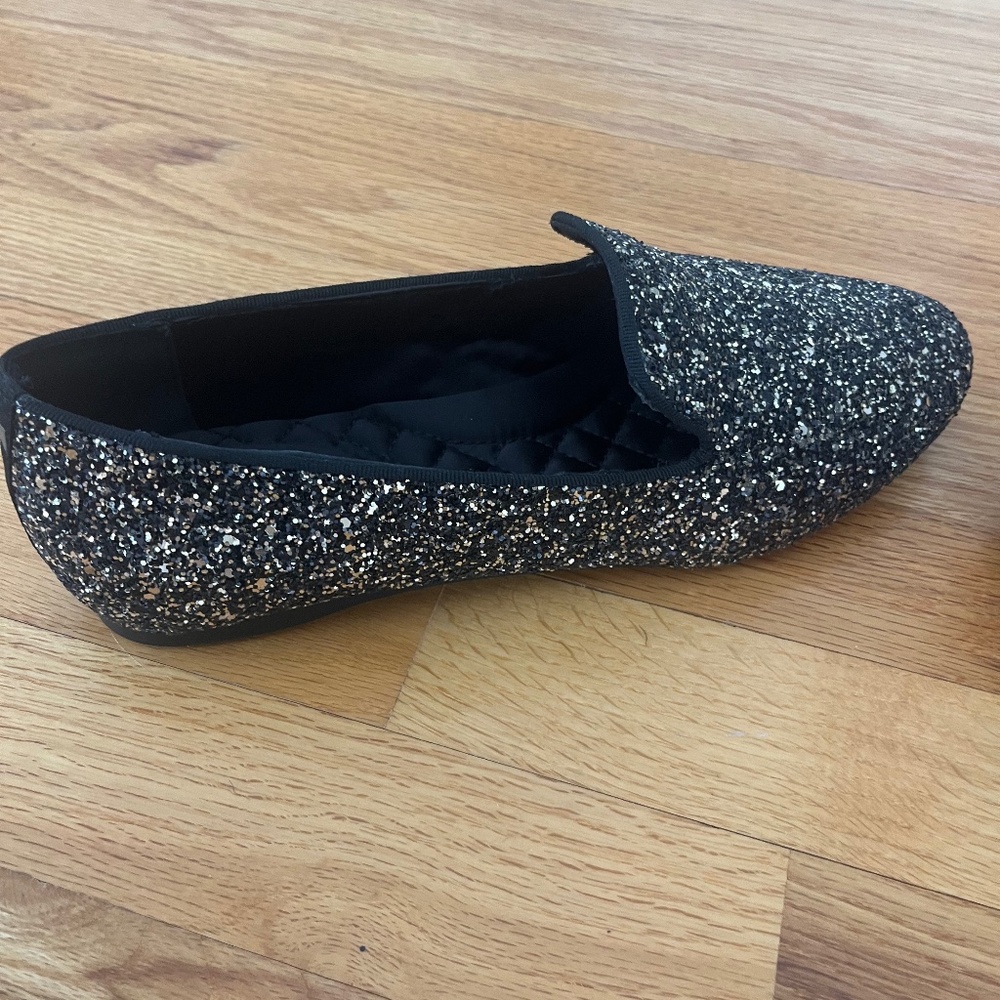 BIRDIES The Starling Slipper Flats in Galaxy Glitter Size 9 - Picture 5 of 9